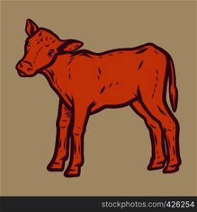 Veal icon. Hand drawn illustration of veal vector icon for web design. Veal icon, hand drawn style