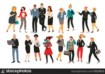 Vectior illustration of office people. Office workers, businessmen, managers. Design elements. Vectior illustration of office people. Office workers, businessmen, managers.