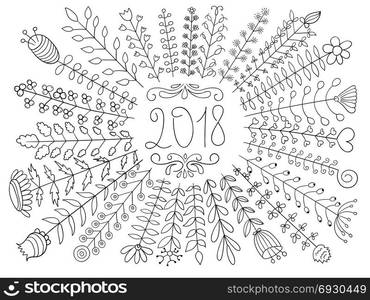 Vector 2018 Floral Greeting