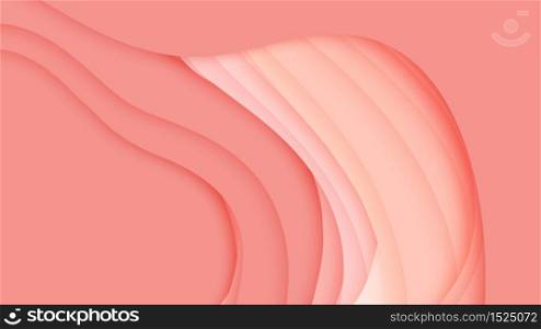 Vector 3D abstract background with paper cut shape. Colorful pink carving art. Paper craft Antelope canyon landscape with gradient colors. Minimalistic design for business presentations, flyers. Vector 3D abstract background with paper cut shape. Colorful pink carving art. Paper craft Antelope canyon landscape with gradient colors. Minimalistic design for business presentations, flyers.