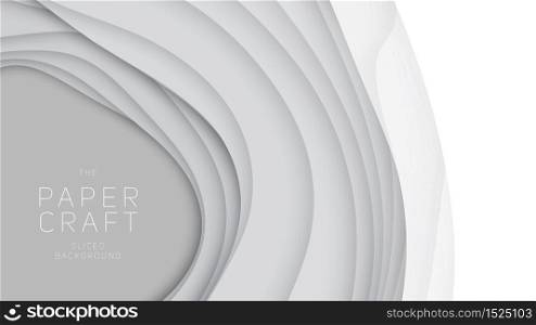Vector 3D abstract background with paper cut shapes. White carving art. Paper craft landscape with gradient fade colors. Minimalistic design layout for business presentations, flyers, posters. Vector 3D abstract background with paper cut shapes. White carving art. Paper craft landscape with gradient fade colors. Minimalistic design layout for business presentations, flyers, posters.