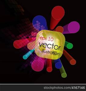 vector 3d colorful background