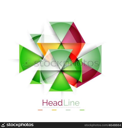 Vector 3d geometric abstract background. Vector 3d geometric abstract background, triangle template