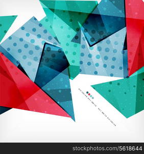 Vector 3d geometric shape abstract futuristic background, layout, poster or brochure design