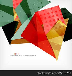 Vector 3d geometric shape abstract futuristic background, layout, poster or brochure design