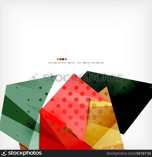 Vector 3d geometric shape abstract futuristic background, layout, poster or brochure design