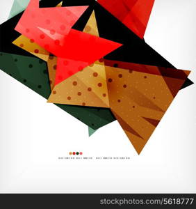 Vector 3d geometric shape abstract futuristic background, layout, poster or brochure design