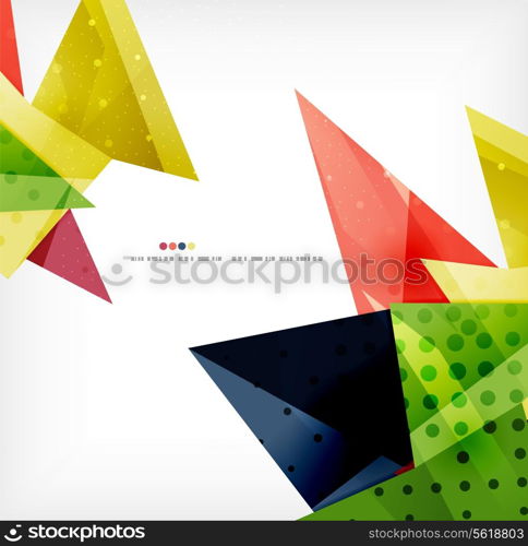 Vector 3d geometric shape abstract futuristic background, layout, poster or brochure design