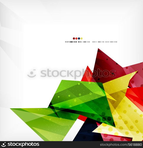 Vector 3d geometric shape abstract futuristic background, layout, poster or brochure design