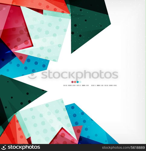 Vector 3d geometric shape abstract futuristic background, layout, poster or brochure design