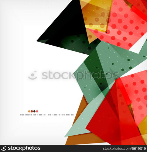 Vector 3d geometric shape abstract futuristic background, layout, poster or brochure design