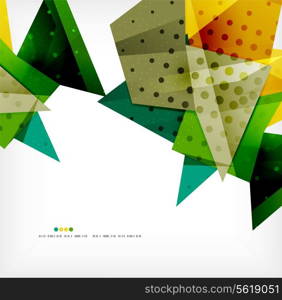 Vector 3d geometric shape abstract futuristic background, layout, poster or brochure design