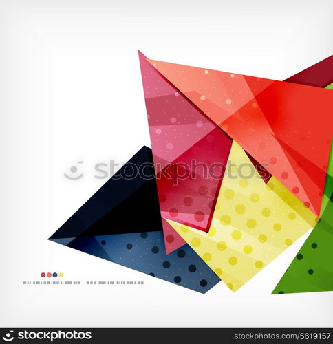 Vector 3d geometric shape abstract futuristic background, layout, poster or brochure design