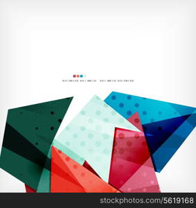 Vector 3d geometric shape abstract futuristic background, layout, poster or brochure design