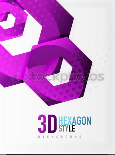 Vector 3d hexagon background. Vector 3d effect hexagon background