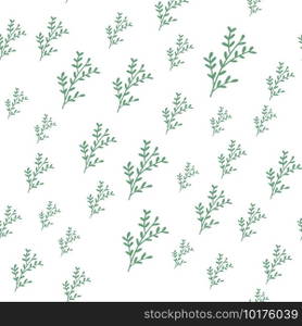 Vector 9 Branches Set Seamless Pattern. Vector 9 Branches Set Seamless Pattern plants leaves