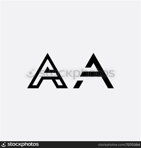 vector a element letter black icon logo