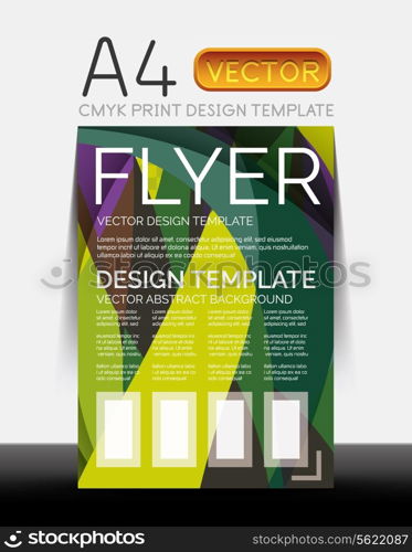 Vector A4 CMYK Modern Flyer Design