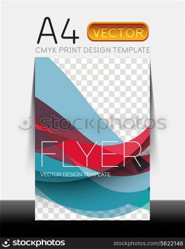 Vector A4 CMYK Modern Flyer Design