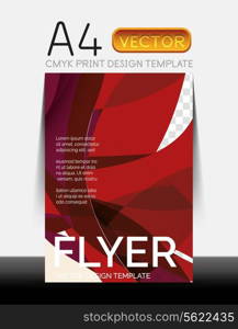 Vector A4 CMYK Modern Flyer Design