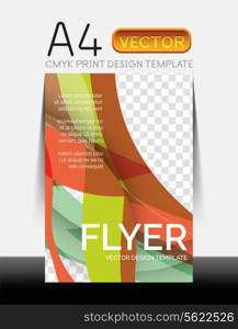 Vector A4 CMYK Modern Flyer Design