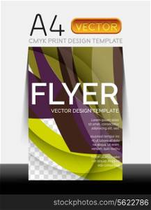Vector A4 CMYK Modern Flyer Design