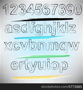 vector ABC letters