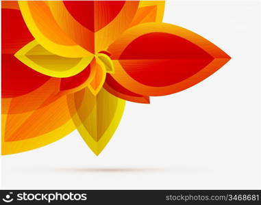 Vector abstract autumn leaf background