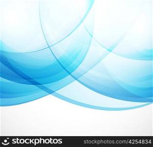 Vector abstract background: blue waves
