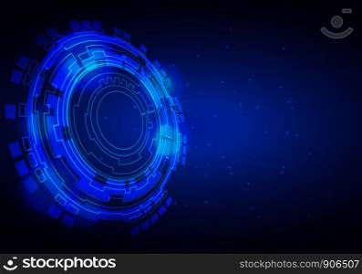 vector abstract background Circle hi tech concept dynamic and movement design