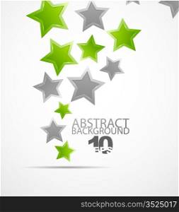 Vector abstract background. Color stars