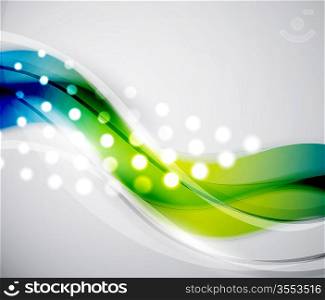 Vector abstract background. Colorful wavy design