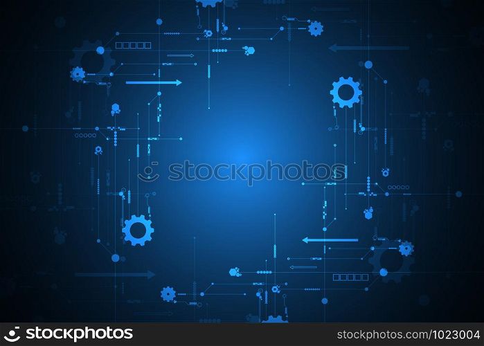 Vector abstract background electronic circuit design.