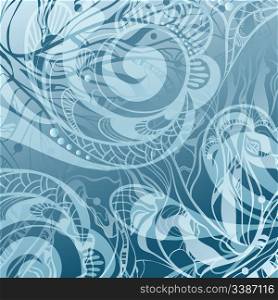 vector abstract background in blue, eps 10