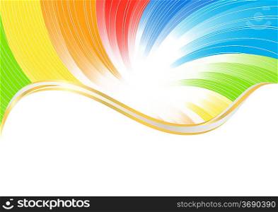 ""Vector abstract background in bright color; clip-art.""