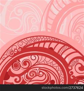 vector abstract background in red