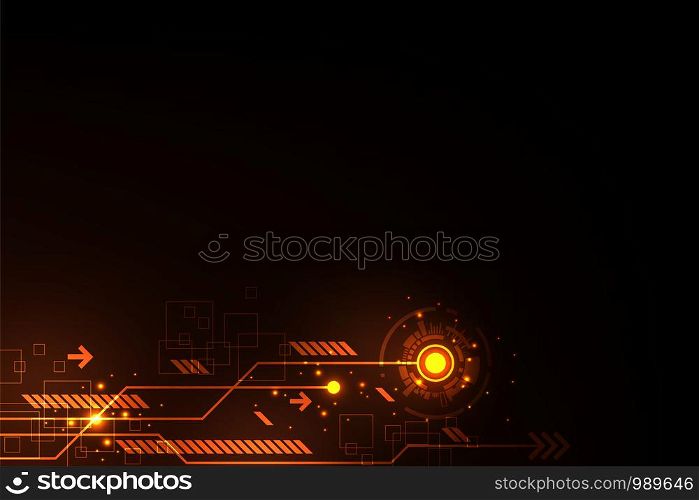 Vector abstract background in the concept of technology.