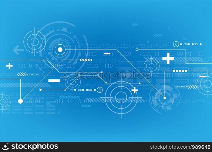 Vector abstract background in the concept of technology.