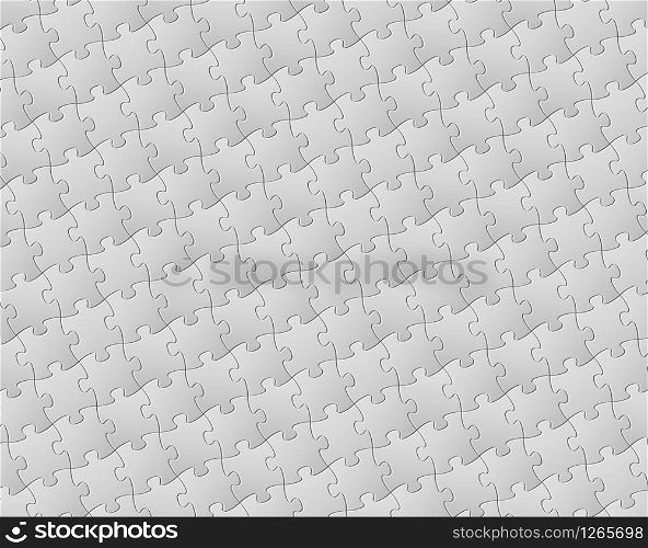 Vector Abstract background made from white puzzle pieces (jigsaw pettern)