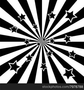 vector abstract background of black and white star burst