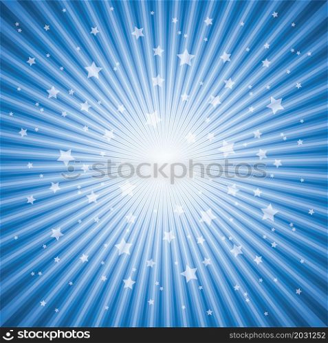vector abstract background of blue star burst eps 10