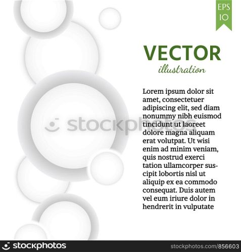 Vector Abstract Background Overlapping circles concept Eps10