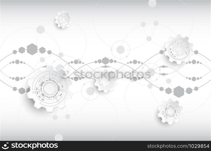 Vector abstract background shows the innovation of technology.