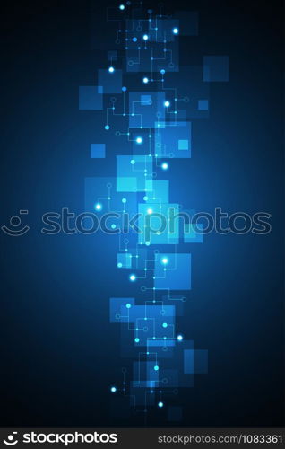 Vector abstract background technology circuit design.