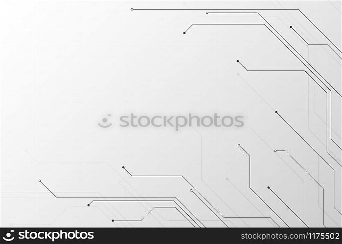 Vector abstract background technology electronic circuit design.