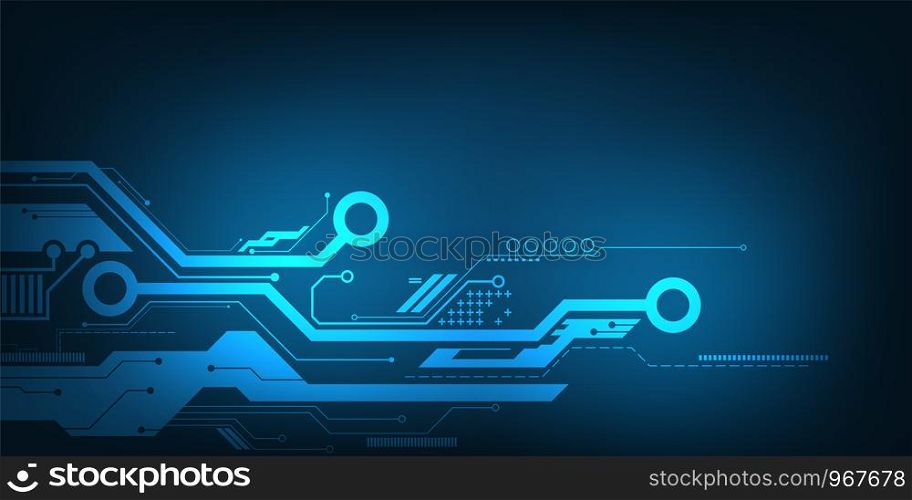 Vector abstract background technology electronic circuit design.