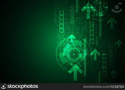 Vector abstract background technology innovation of the future.