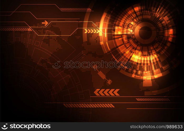 Vector abstract background technology interface design.