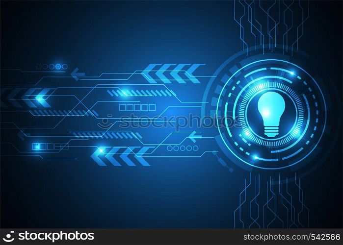 Vector abstract background technology lamp concept.