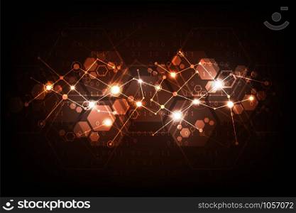 Vector abstract background technology network design.